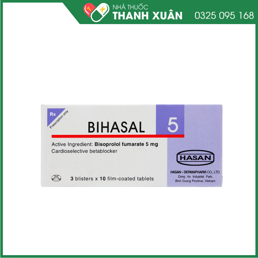 Bihasal 5 điều trị tăng huyết áp, suy tim